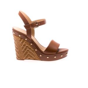 Michael Michael Kors Ellen Leather Wedge Size 9.5